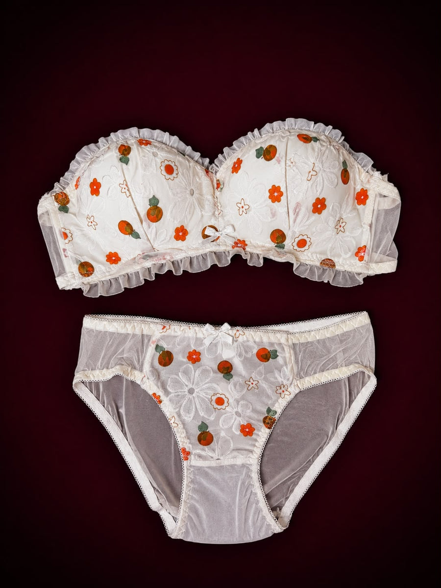 Blossom Veil Floral Lingerie Set