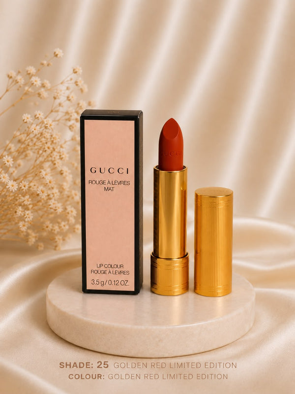Gucci Rouge À Lèvres Mat Lipstick - GOLDEN RED