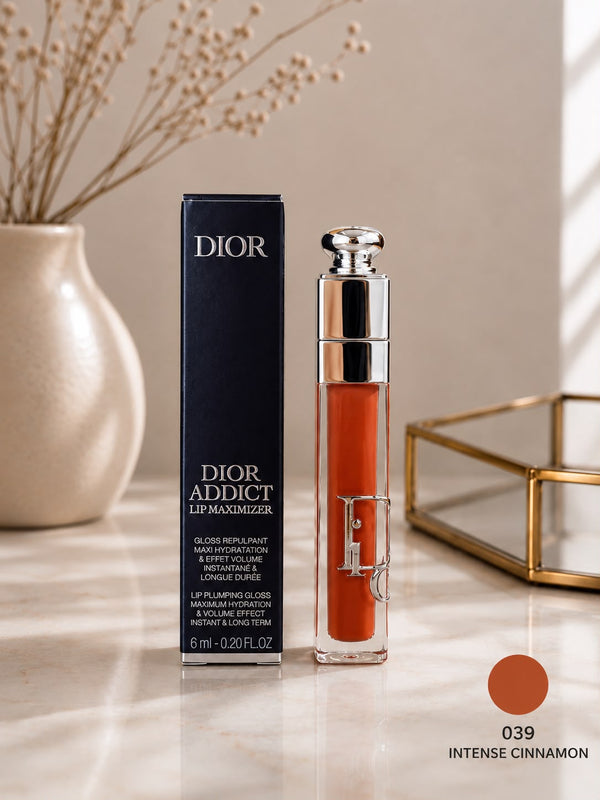 Dior Addict Lip Maximizer Plumping Gloss- WARM CINNAMON ORANGE