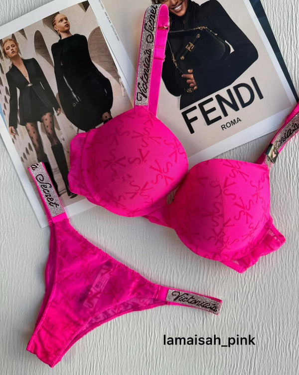VS Bra Set Candy Pink