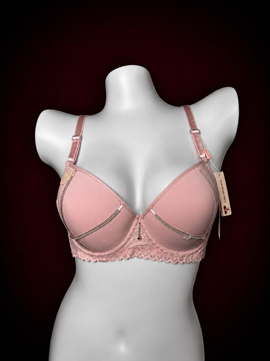 Midnight Charm Satin Lace Set