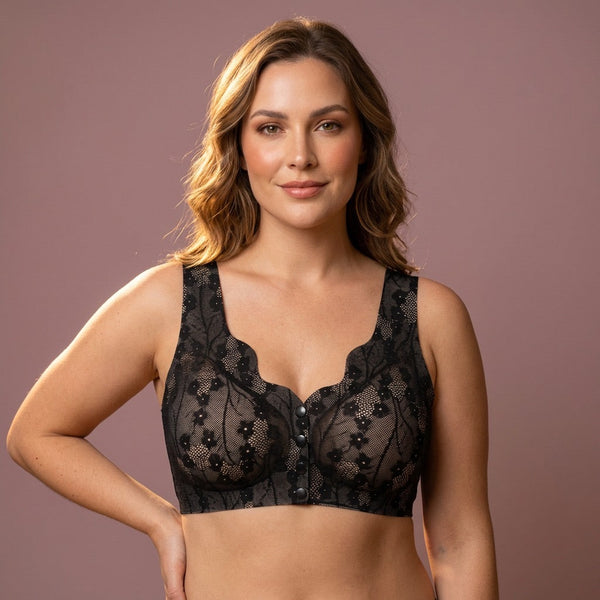Front Open Creamy Soft Seamless Bra