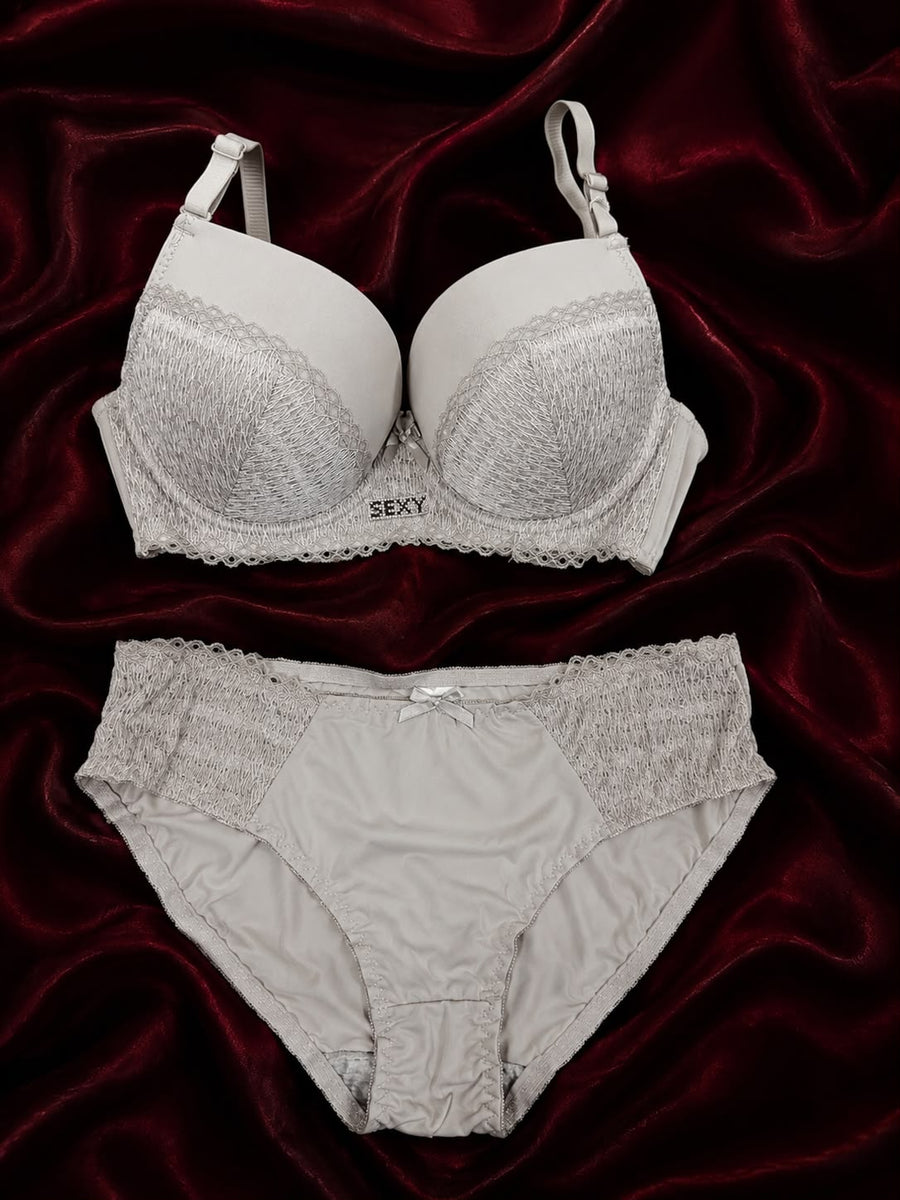 Midnight Lace Elegance Bra & Panty Set