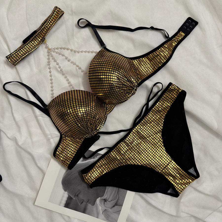 Premium Disco Beads Bra Set — View 9 — BLUSHOVA Pakistan