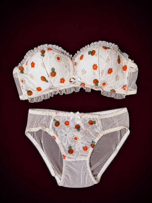 Blossom Veil Floral Lingerie Set