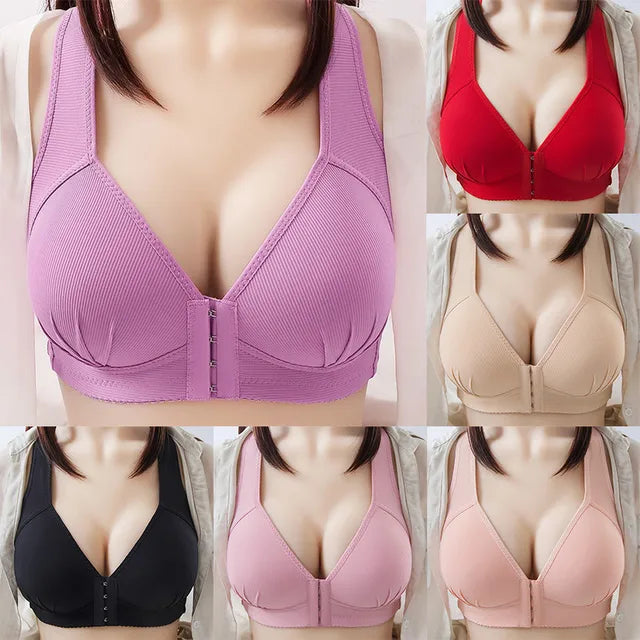 Front Open Hooks Full Coverage Bra