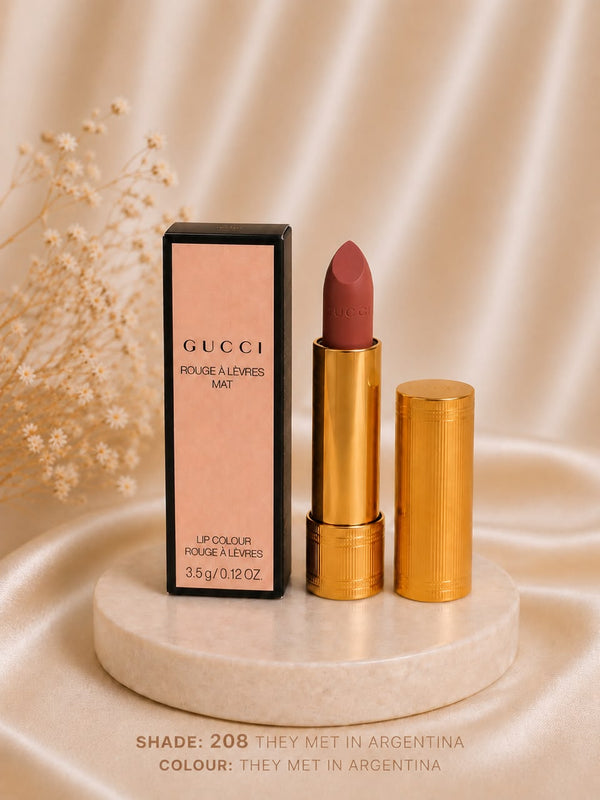 Gucci Rouge À Lèvres Mat Lipstick- SOFT DUSTY ROSE