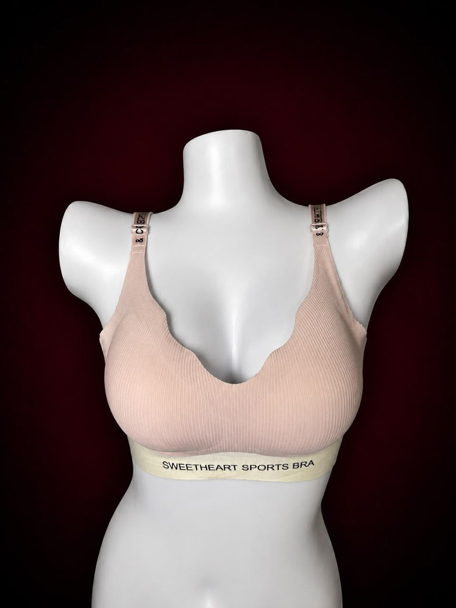Midnight Flex Ribbed Sports Bra