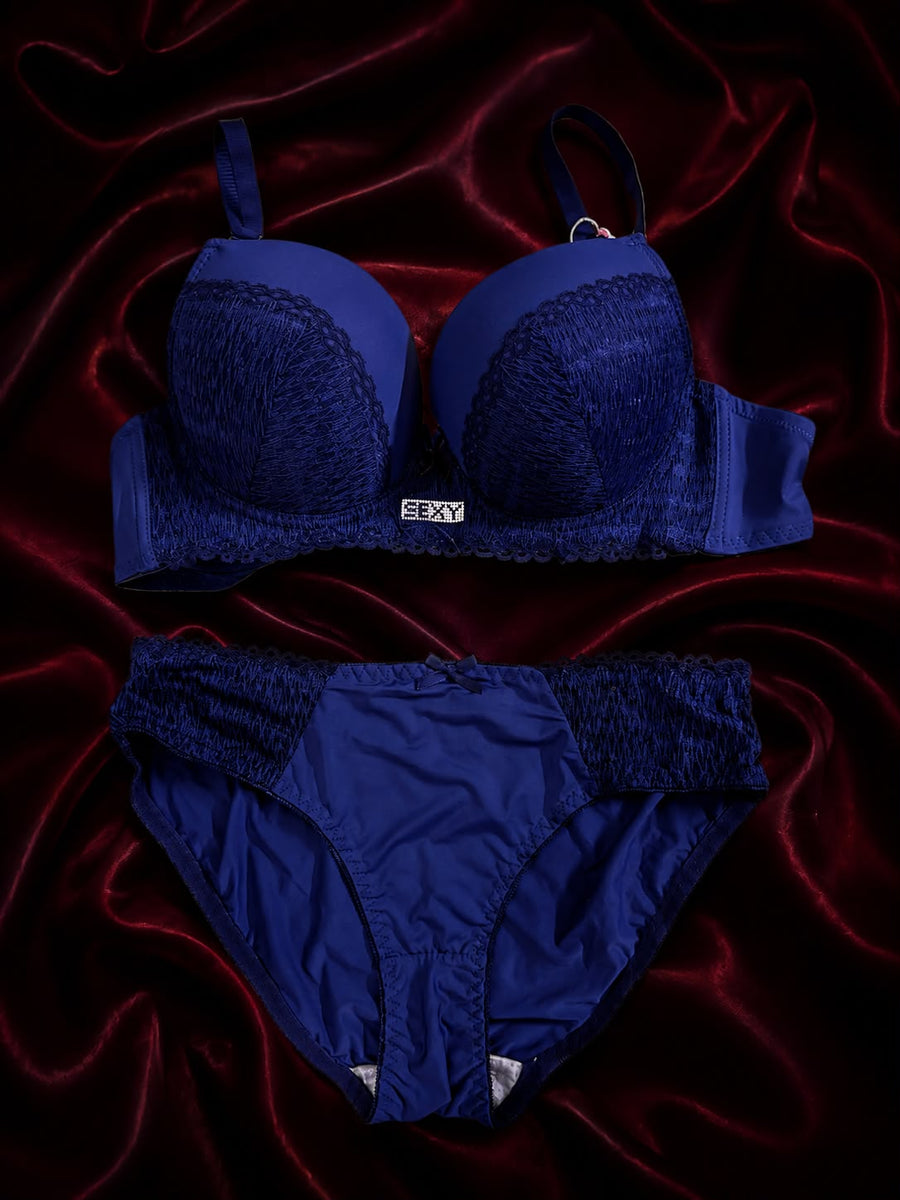 Midnight Lace Elegance Bra & Panty Set