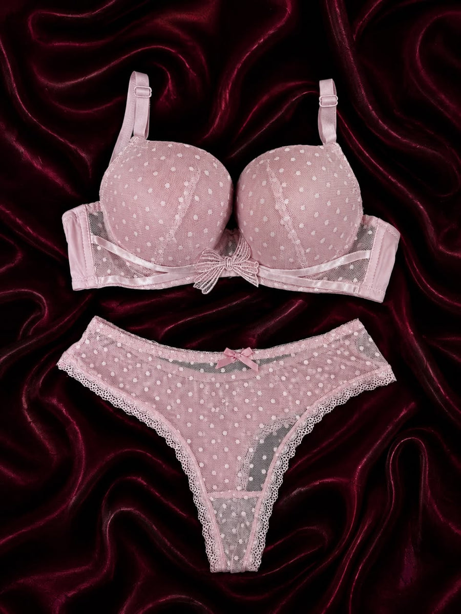 Lace Blossom Lingerie Set