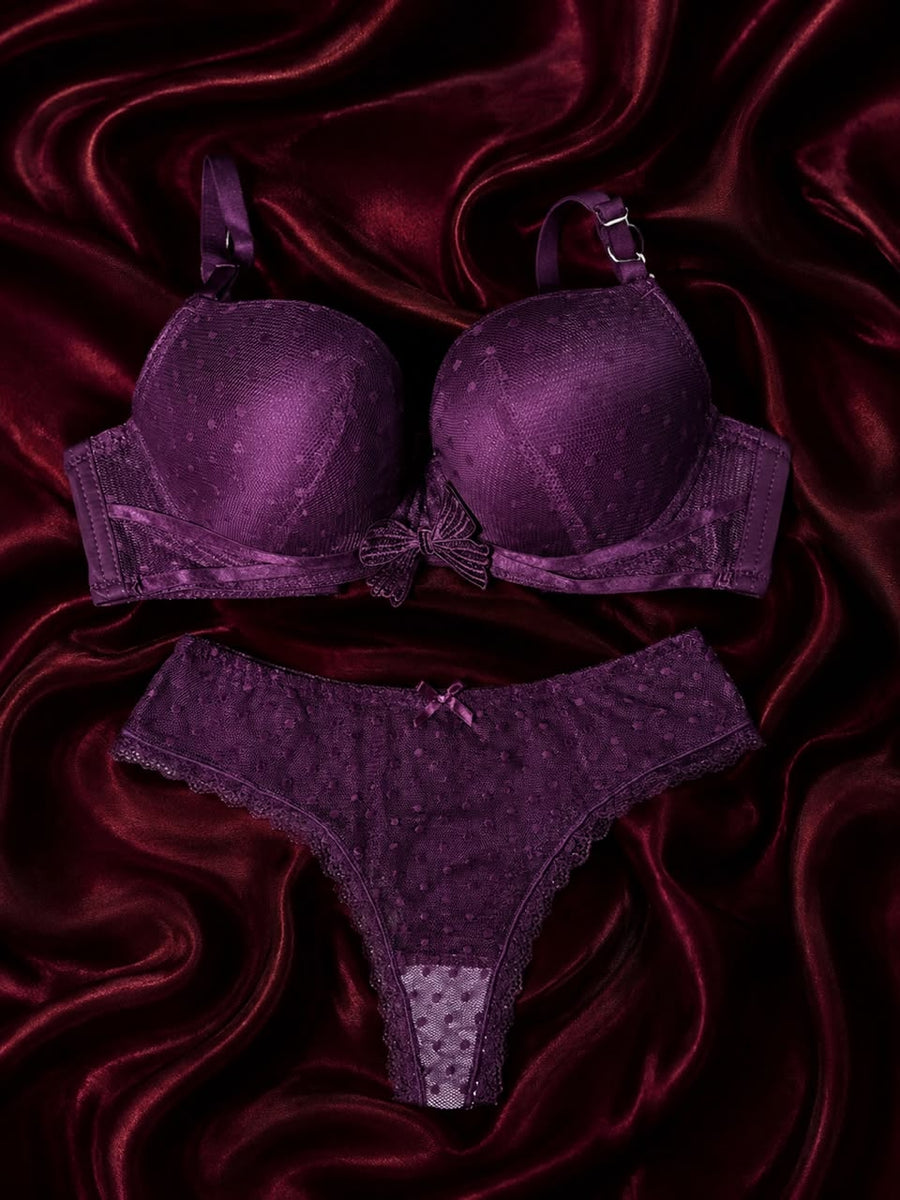 Lace Blossom Lingerie Set