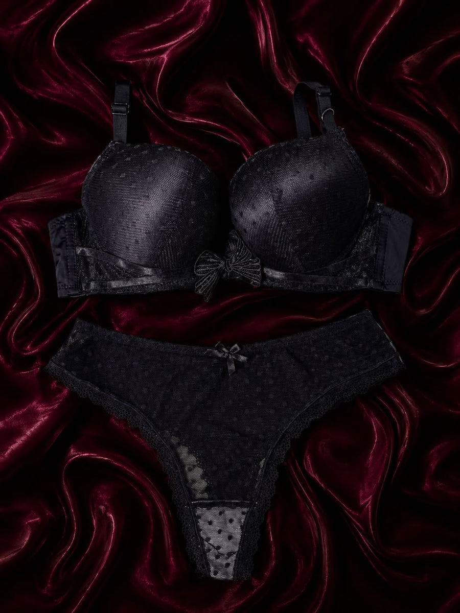 Lace Blossom Lingerie Set