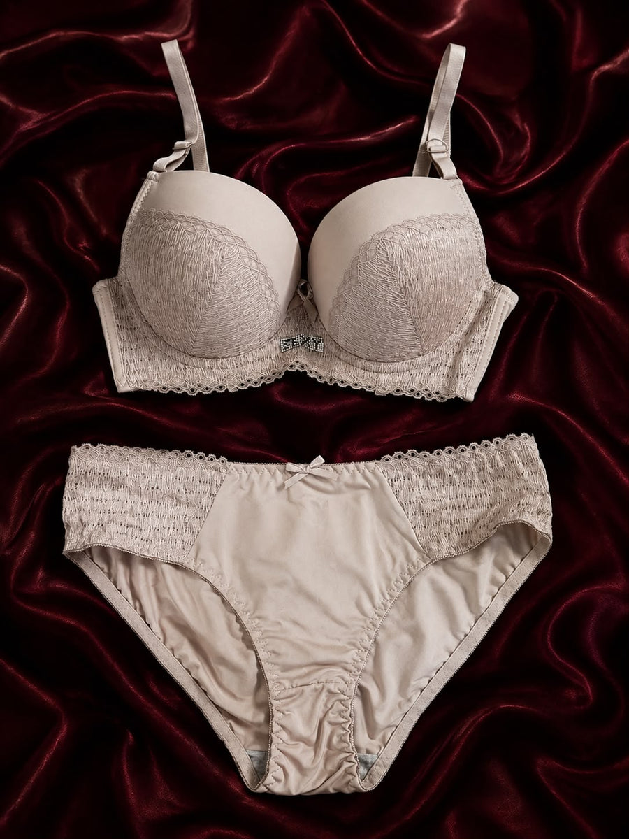 Midnight Lace Elegance Bra & Panty Set