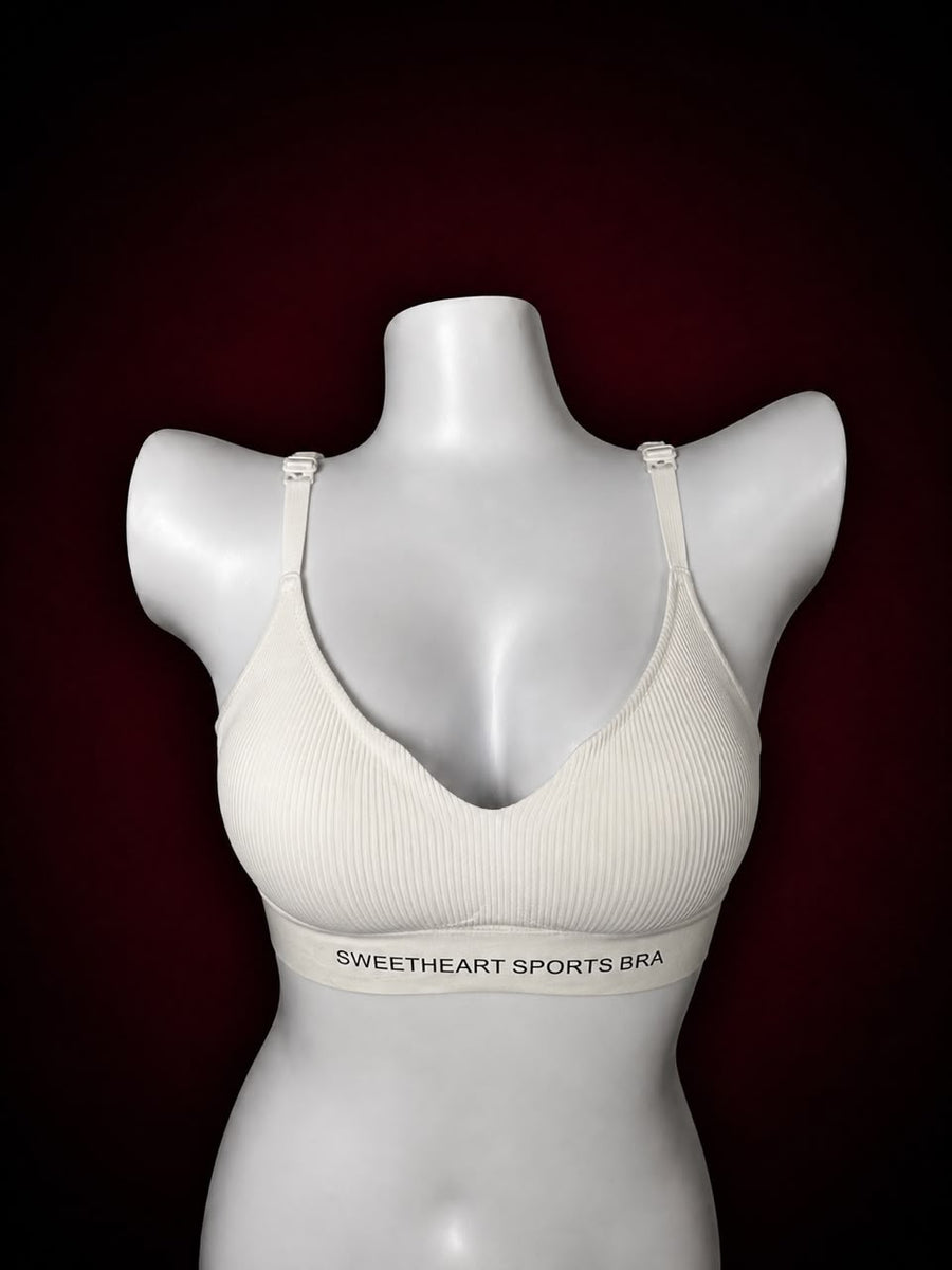 Midnight Flex Ribbed Sports Bra
